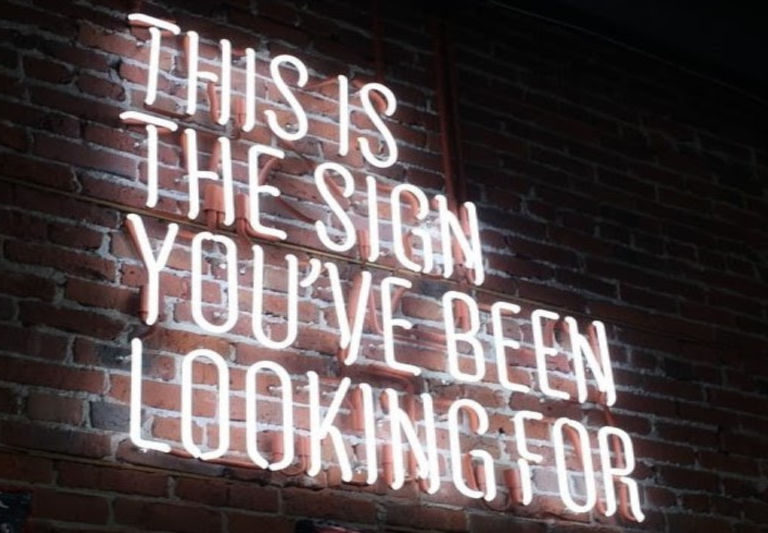 the sign you have waited for